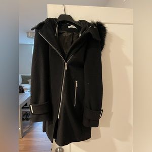 Calvin Klein winter coat with fur hood